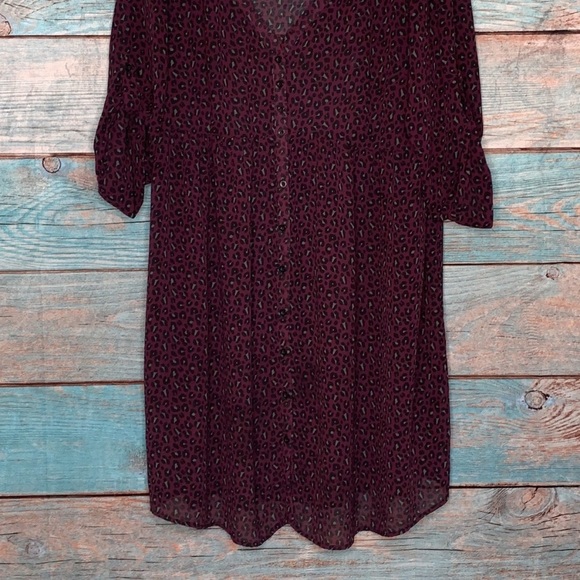 Torrid Purple Animal Print Dress Size 1X - Picture 3 of 7